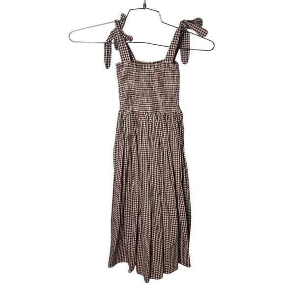 Rylee + Cru IVY DRESS IN REDWOOD GINGHAM 6/7 NWT - Picture 2 of 7